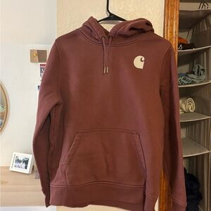 Carhartt Men's Maroon Hoodie Sweater